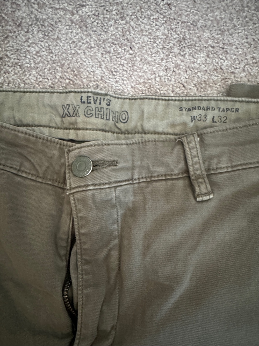 Levi's XX Chino Standard Taper in Olive